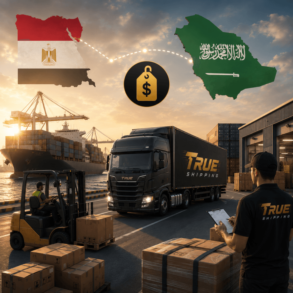 شحن إلى السعودية من مصر